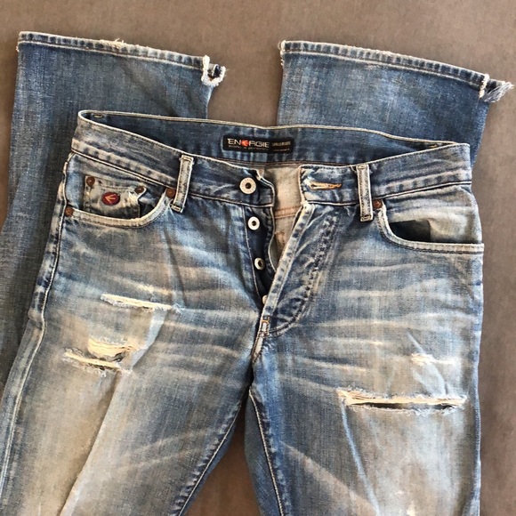 Men’s energie straight Morris distressed jeans 30 - Picture 8 of 8